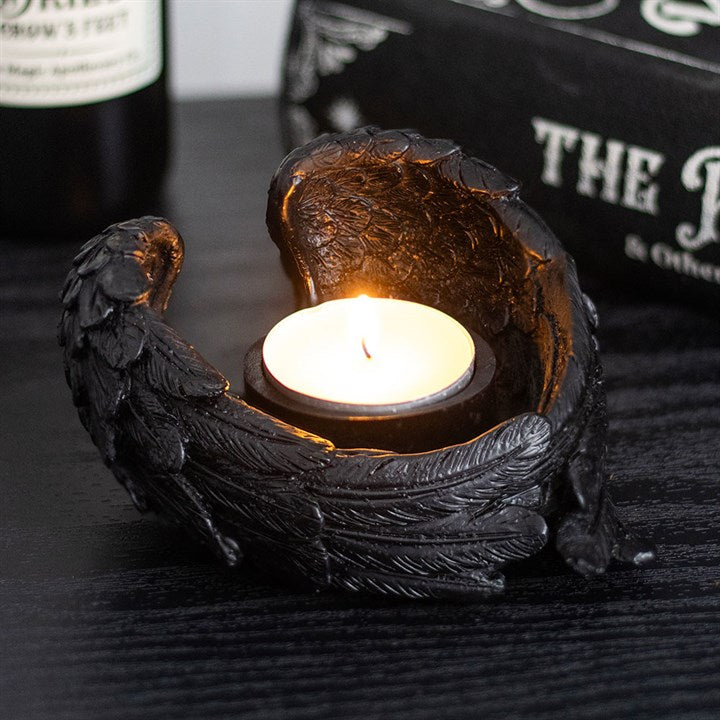 Raven Wing Tealight Holder