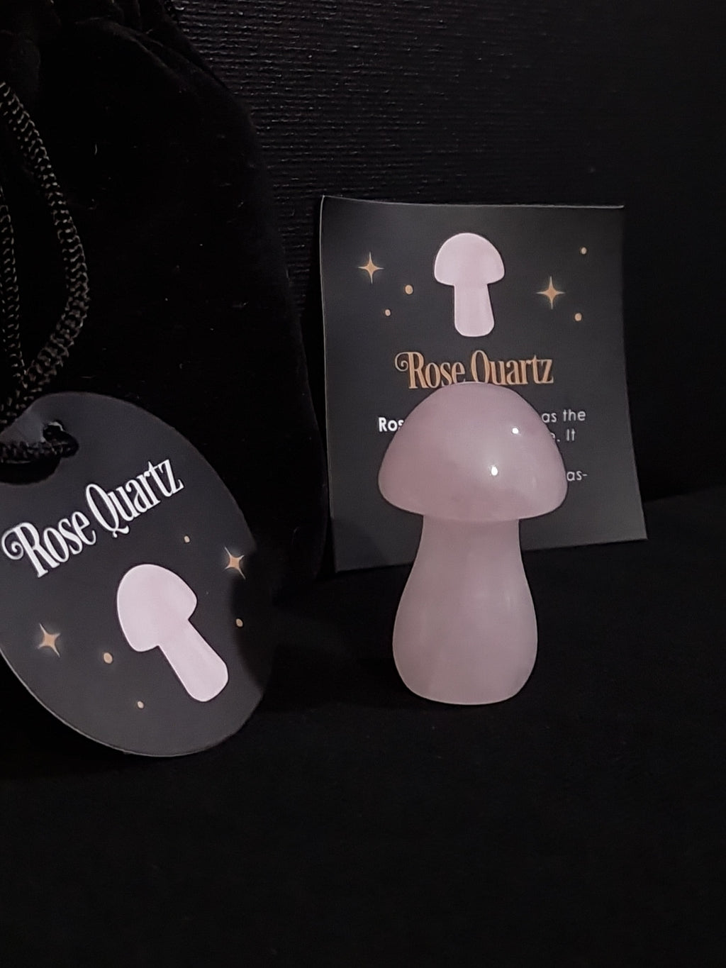 Rose Quartz Crystal Mushroom