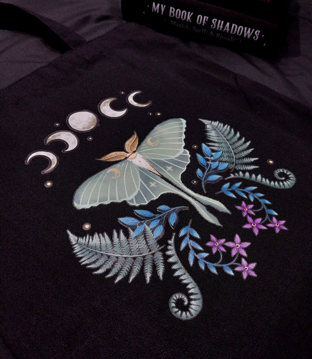 Luna Moth Polycotton Tote Bag