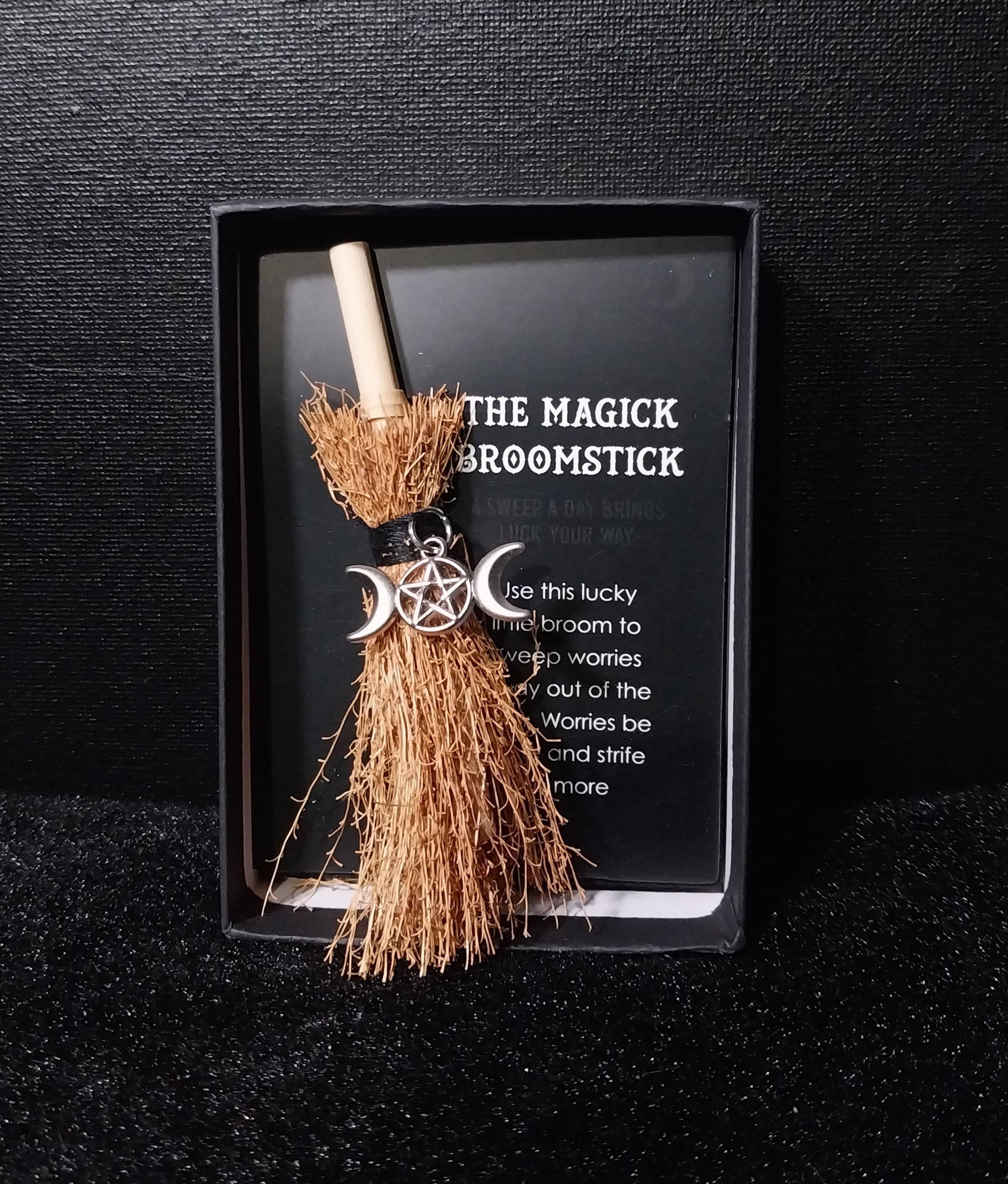 Triple Moon Mini Magick Broomstick
