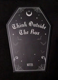 "Think Outside The Box" Coffin-Shaped Notebook