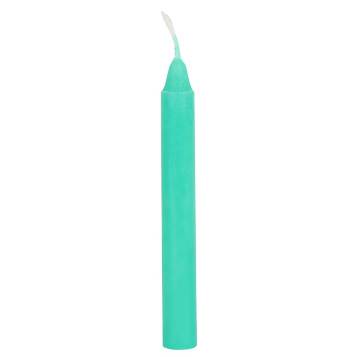 Pack of 12 Green 'Luck' Spell Candles