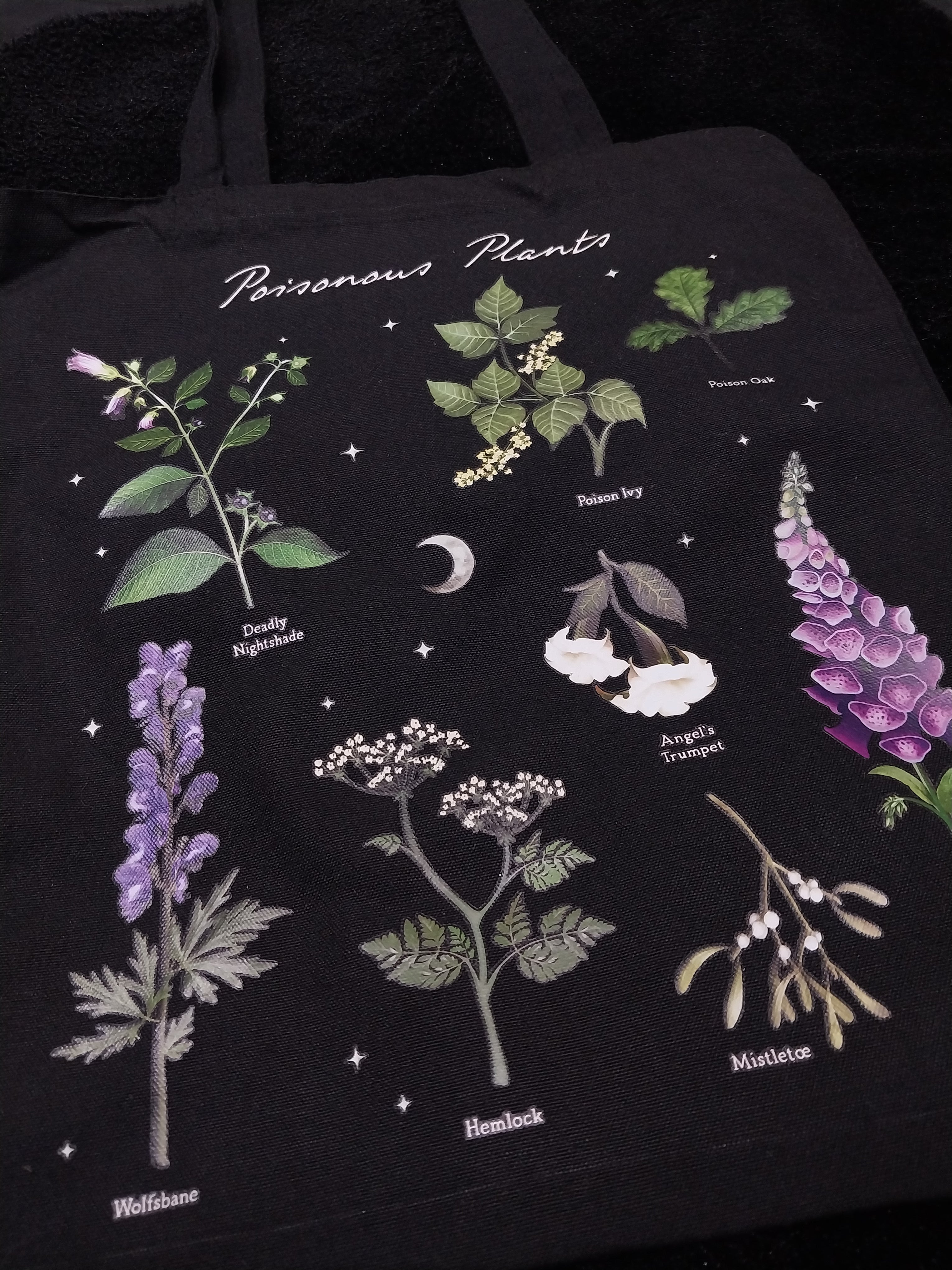 "Poisonous Plants" Eco-Friendly Polycotton Tote Bag