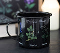 “Poisonous Plants" Black Enamel Mug