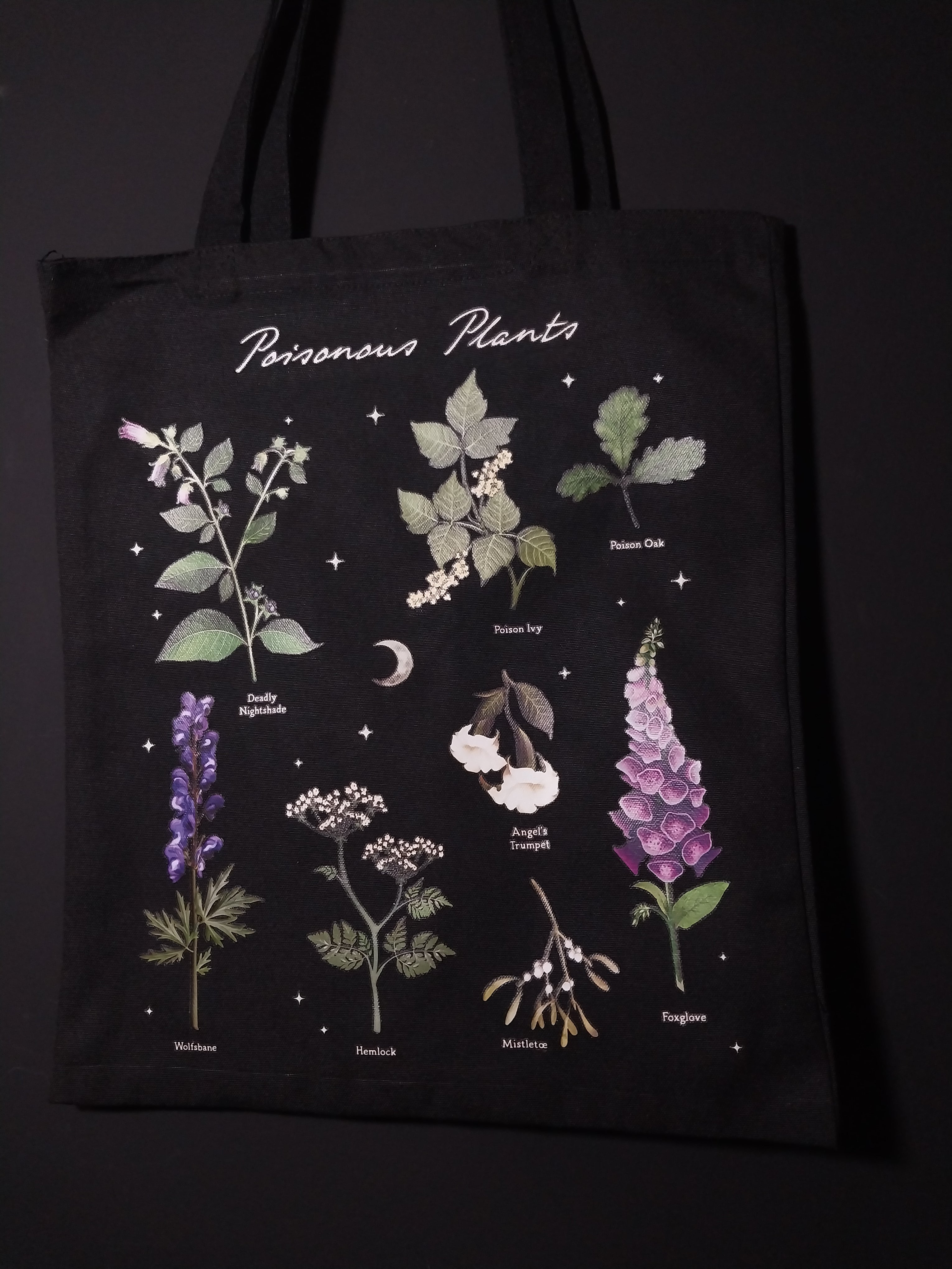 "Poisonous Plants" Eco-Friendly Polycotton Tote Bag