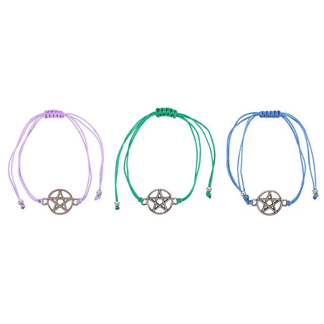 Set of 3 Coven Sisters Pentagram Bracelets