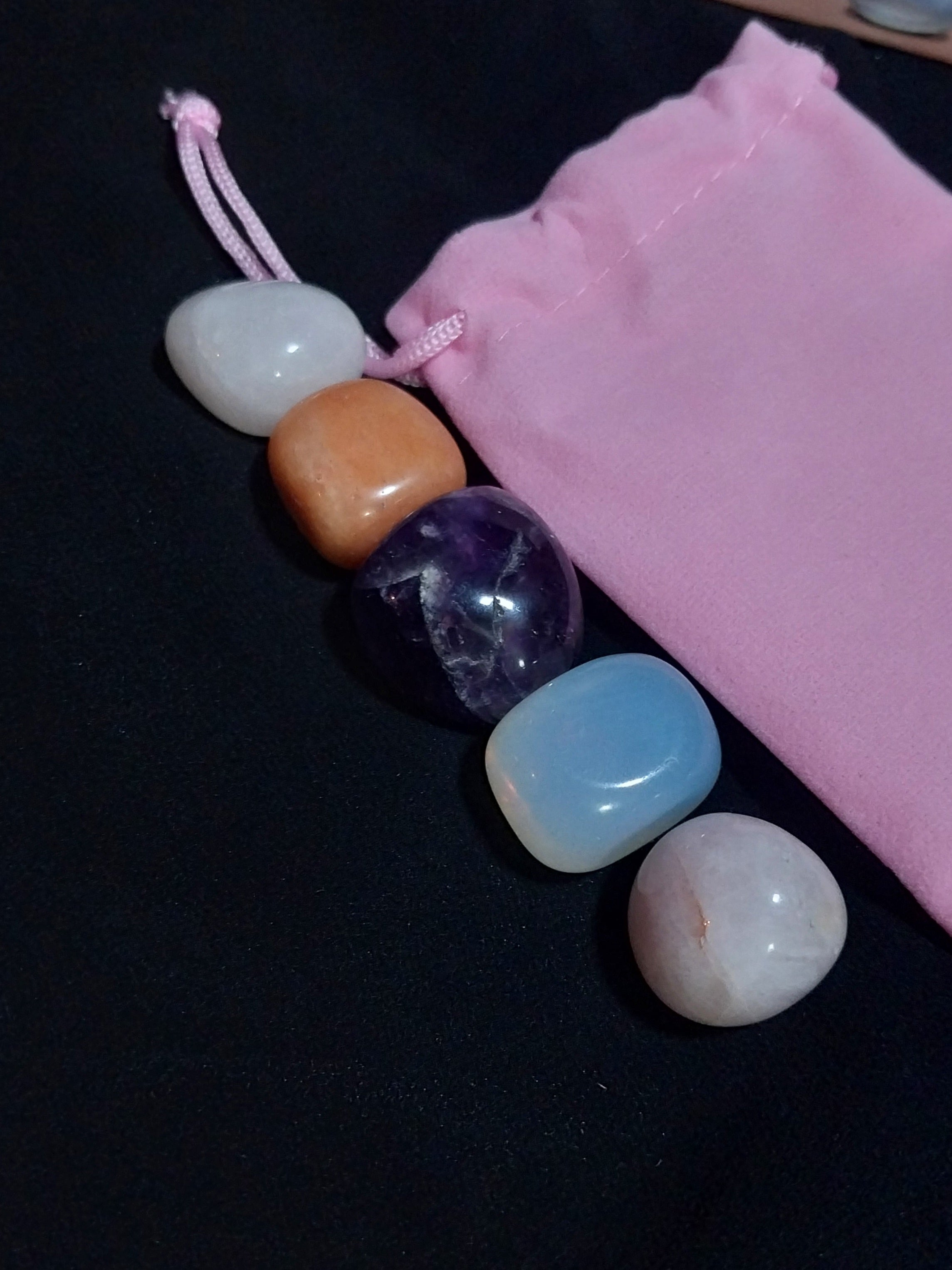 Set of 5 Crystals for Divine Feminine Energy