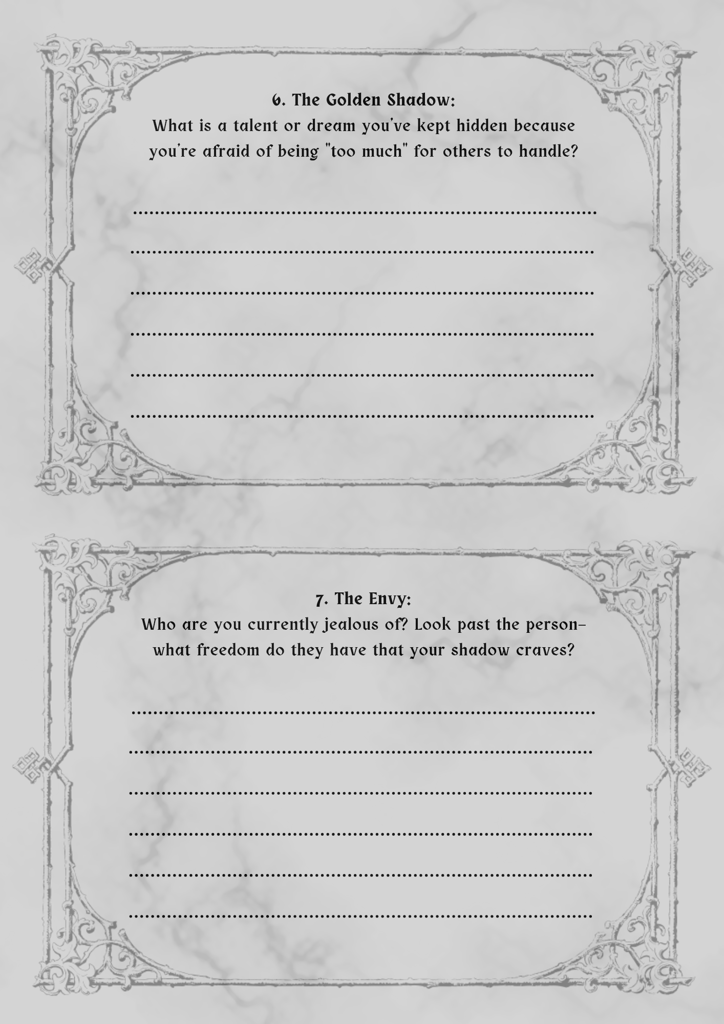 The Nocturnal Shadow Work Journal