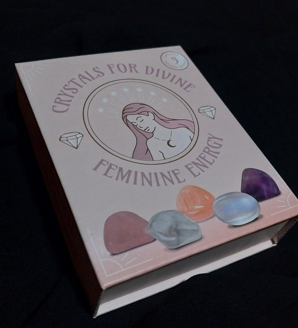 Set of 5 Crystals for Divine Feminine Energy