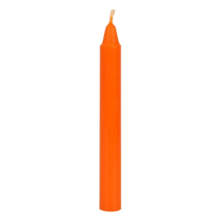 Pack of 12 Orange 'Confidence' Spell Candles