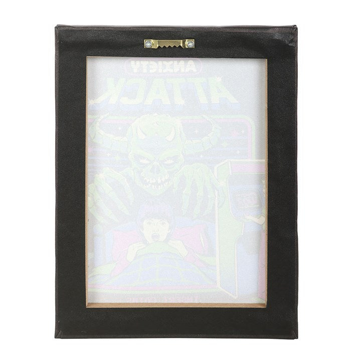 Anxiety Attack Canvas Plaque by Steven Rhodes