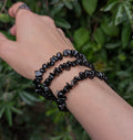 Black Obsidian Chip Bracelet