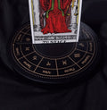 Black Astrology Wheel Tarot Card Stand