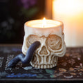 "Serpent's Grin" Skull Tealight Holder