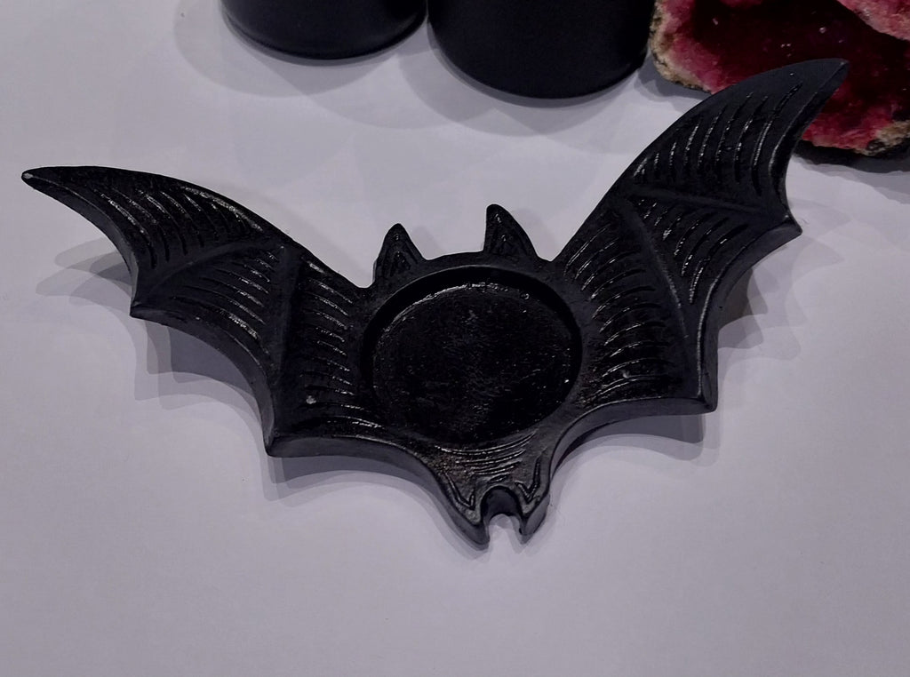 "Flying Bat" Resin Tealight Holder
